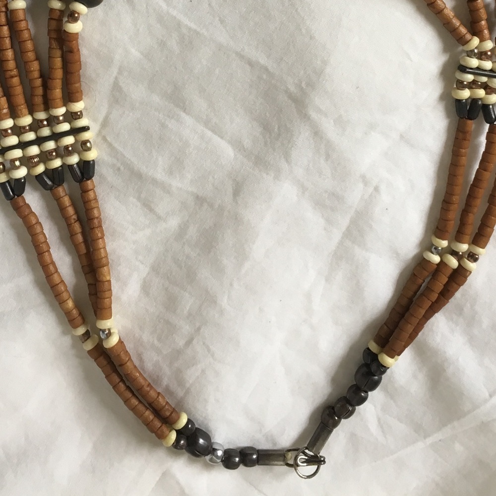 Vintage Tribal Boho Statement Bib Necklace - Picture 6 of 8